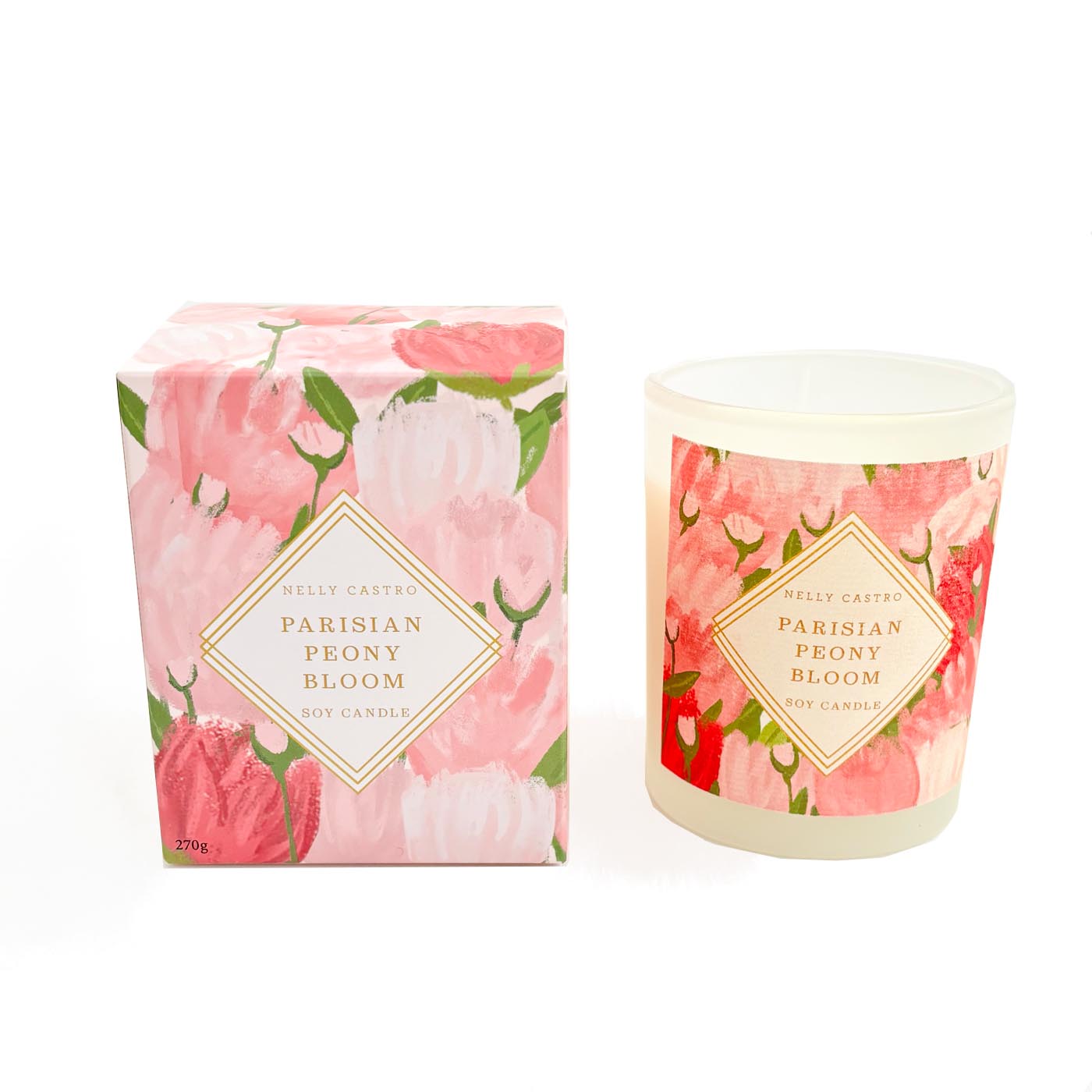 Parisian Peony Bloom Candle