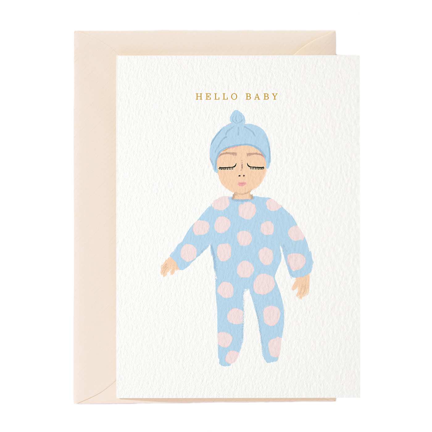 Hello Baby Boy Greeting Card