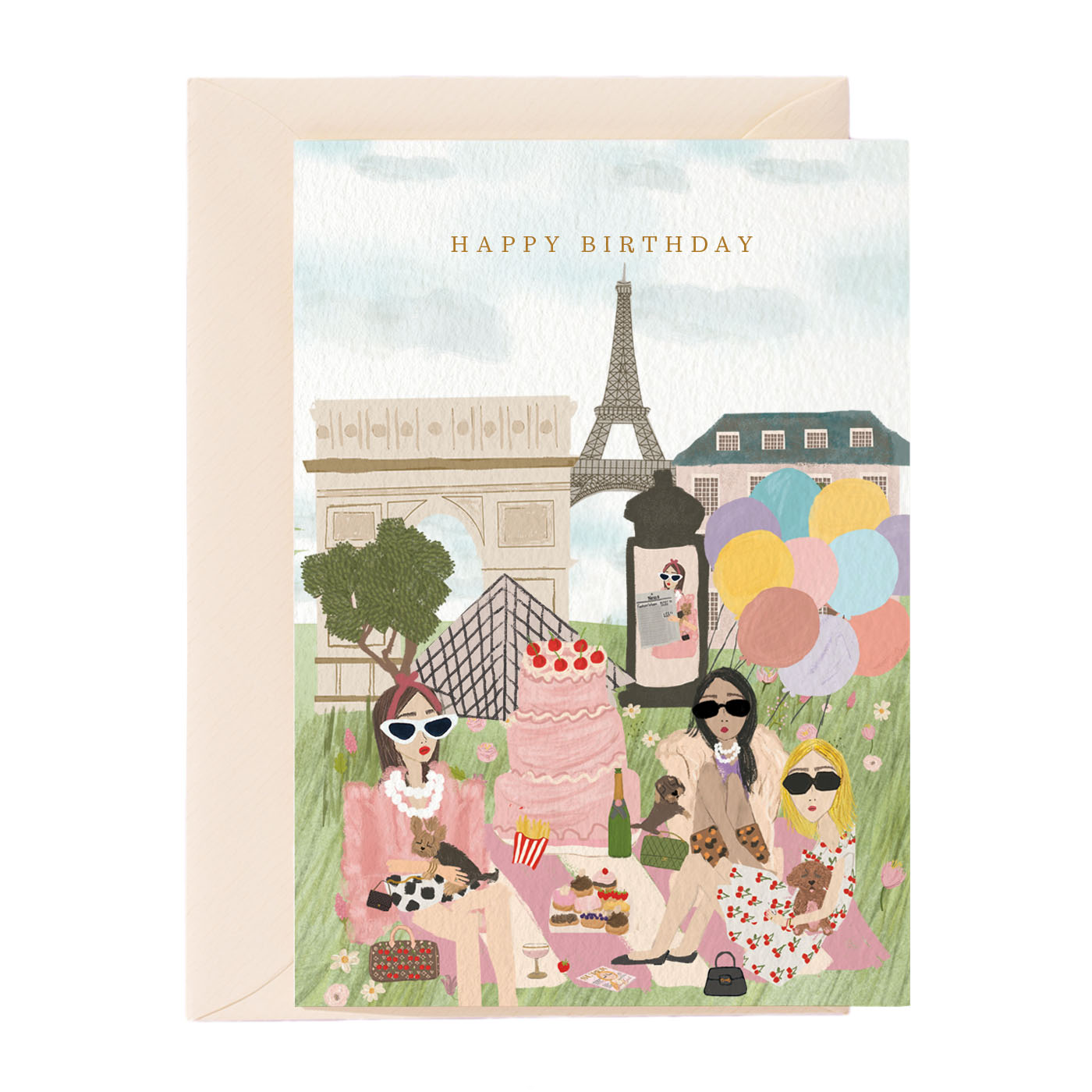 Happy Birthday Paris Greeting Card