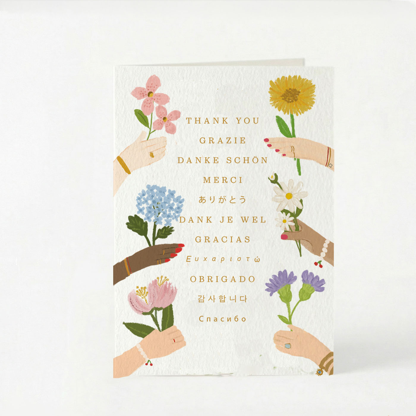 Thank you, Merci, Gracias, Danke Greeting Card