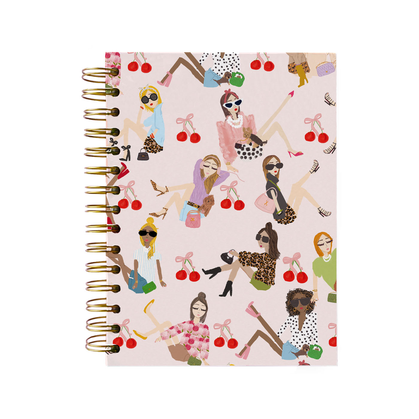 Cherry Fashion Girls Spiral Notebook